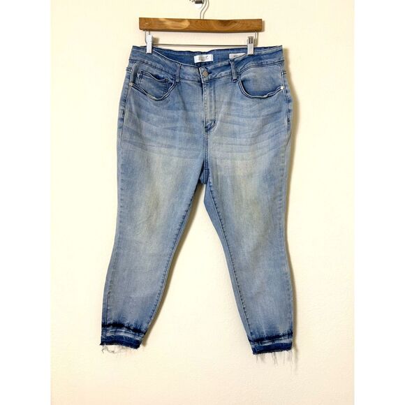 Judy Blue Denim - Judy Blue Skinny Fit Released Hem Jeans Size 20 Womens